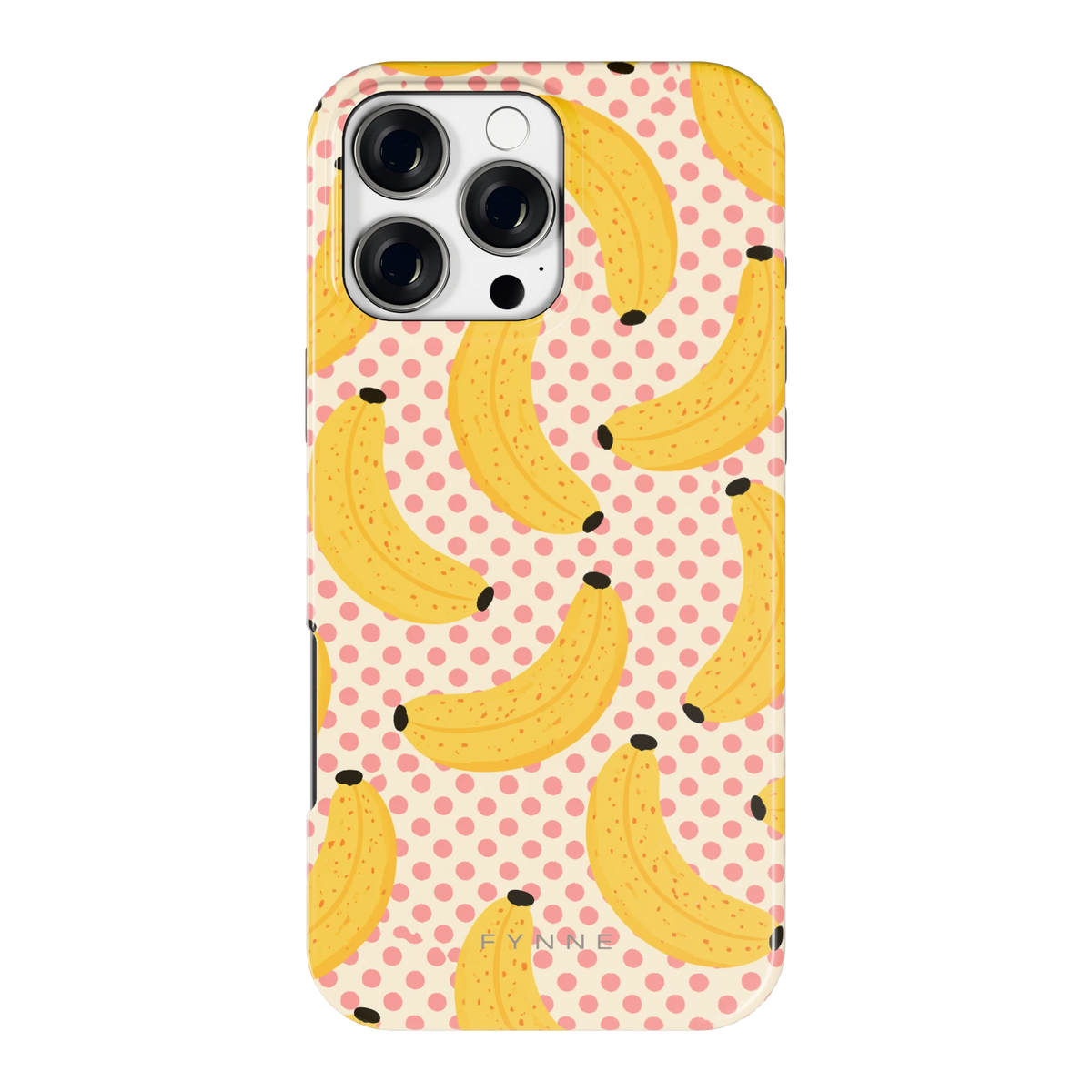 Bananen Stippen hoesje voor iPhone 16 Pro Max, achterkant