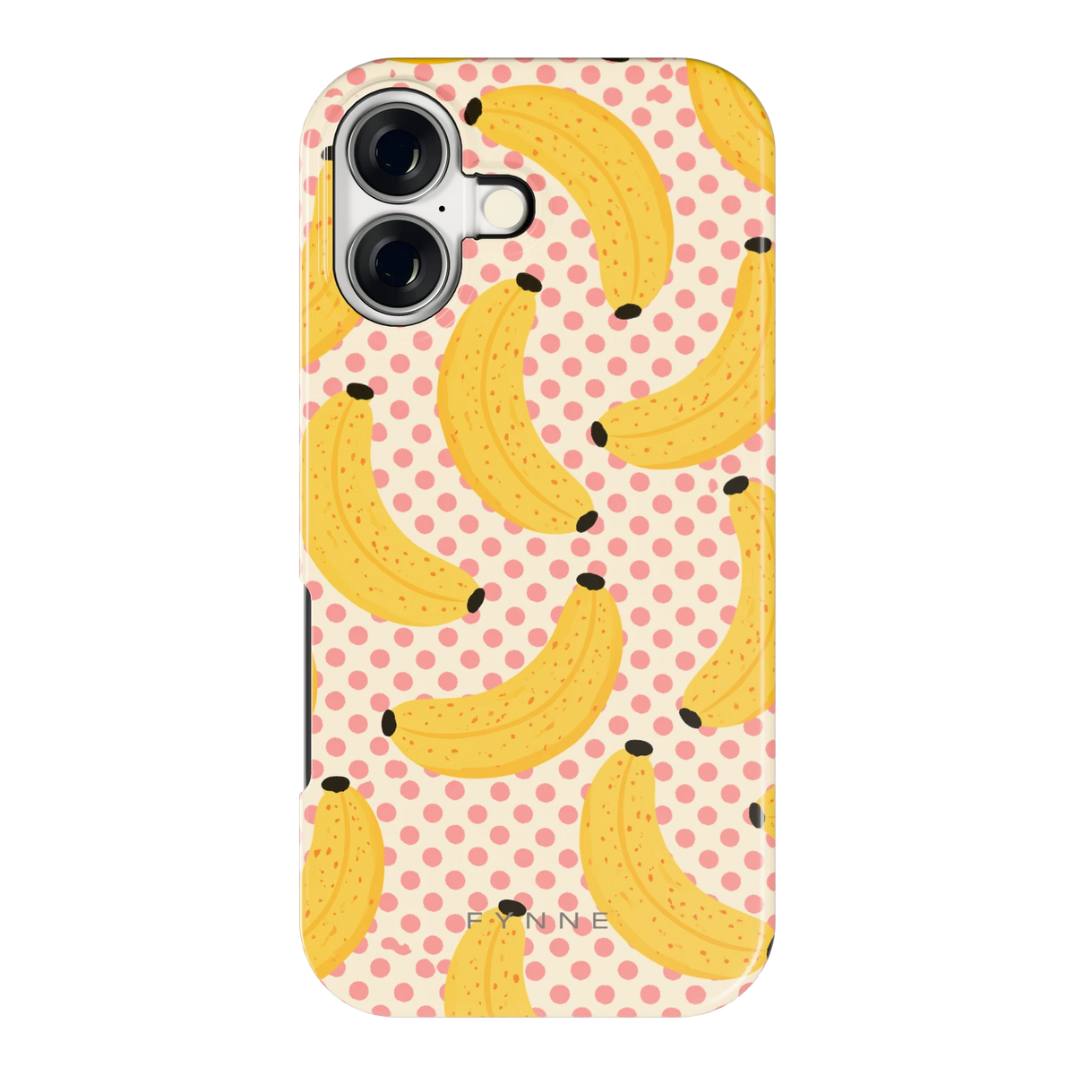 Bananen Stippen hoesje voor iPhone 17, achterkant