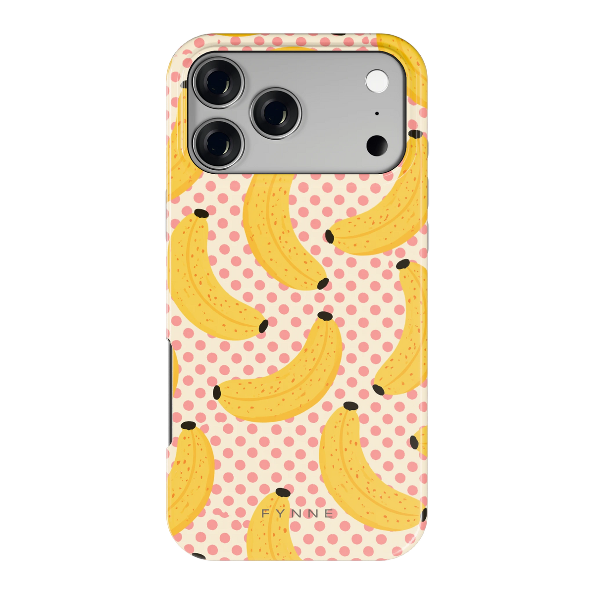 Bananen Stippen hoesje voor iPhone 17 Pro Max, achterkant