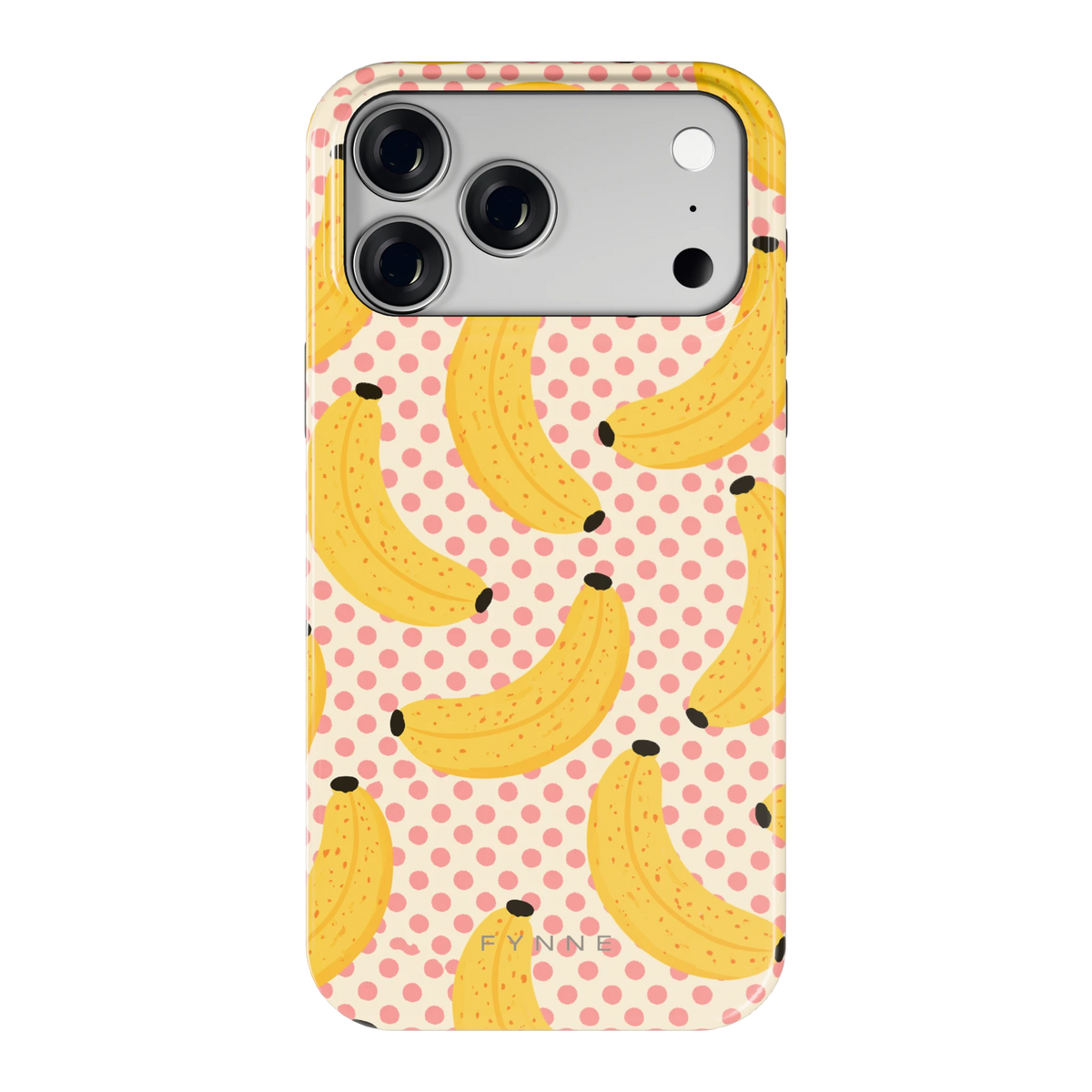 Bananen Stippen hoesje voor iPhone 18 Pro Max, achterkant
