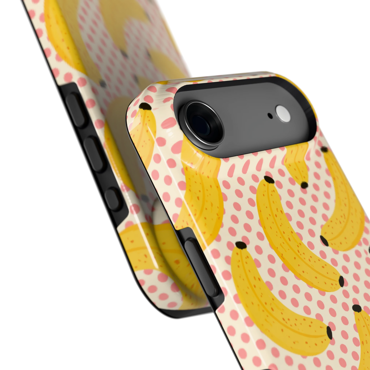 Bananen Stippen hoesje voor iPhone Air, close-up