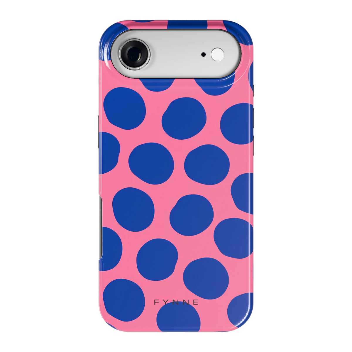 Grote blauwe stippen hoesje voor iPhone Air, achterkant