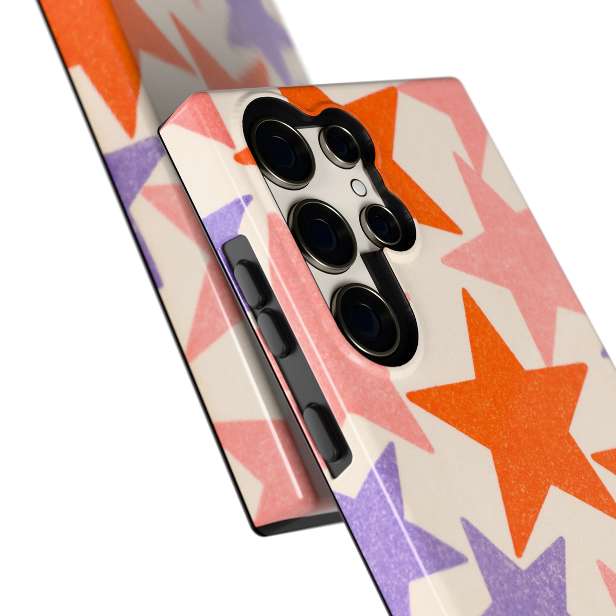 Grote sterren hoesje voor Galaxy S23 Ultra, close-up