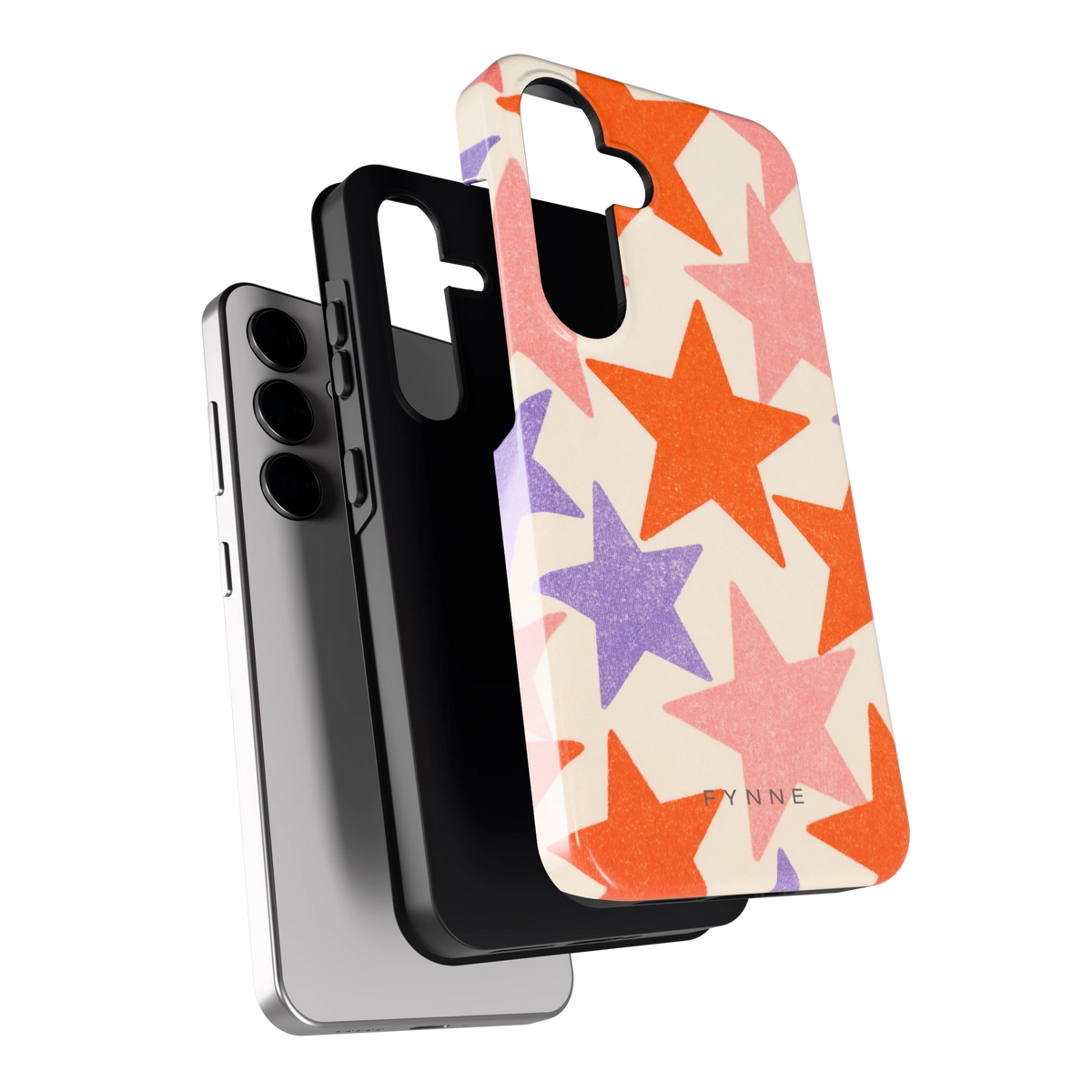 Grote sterren hoesje voor Galaxy S24, los van de telefoon