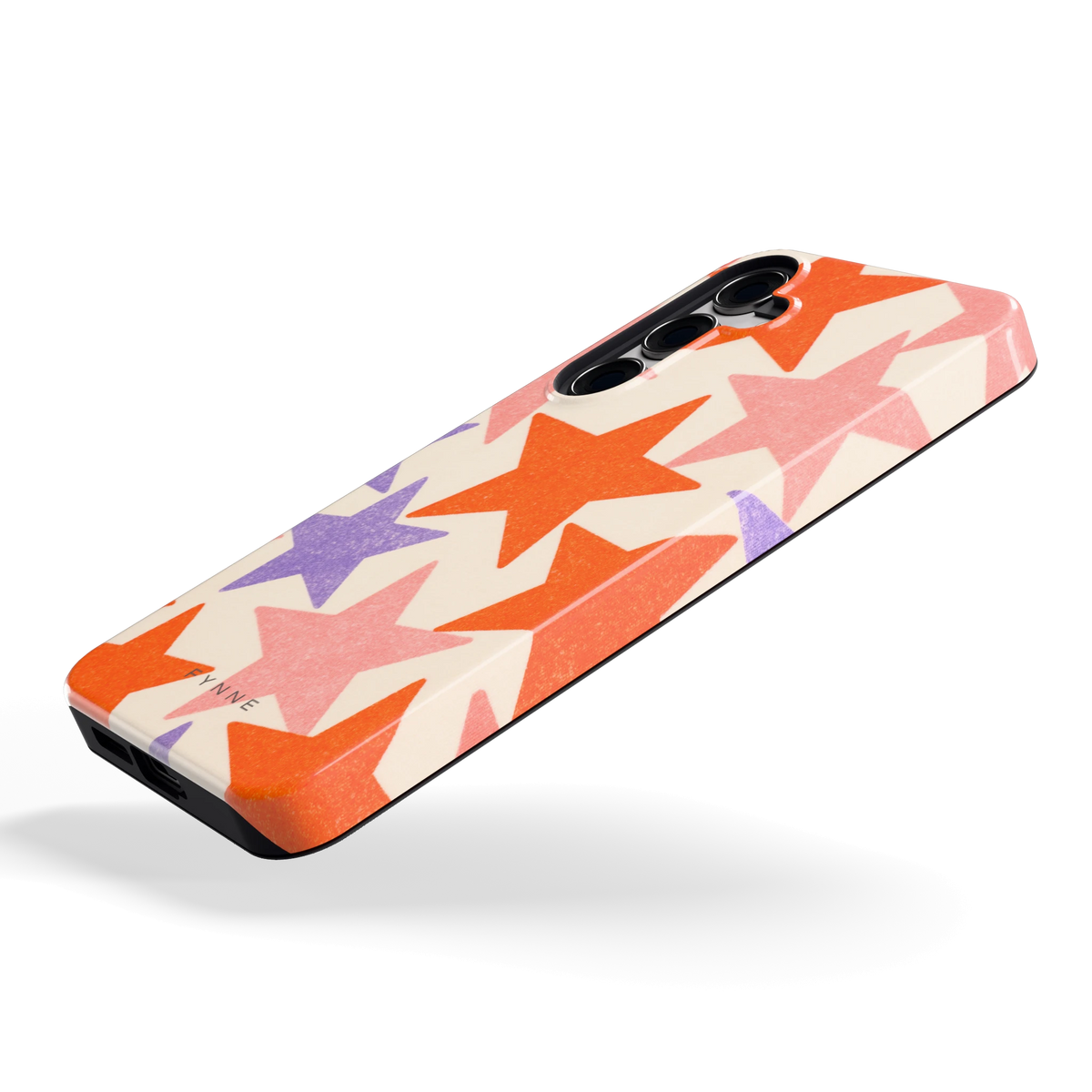 Grote sterren hoesje voor Galaxy S24+, schuin