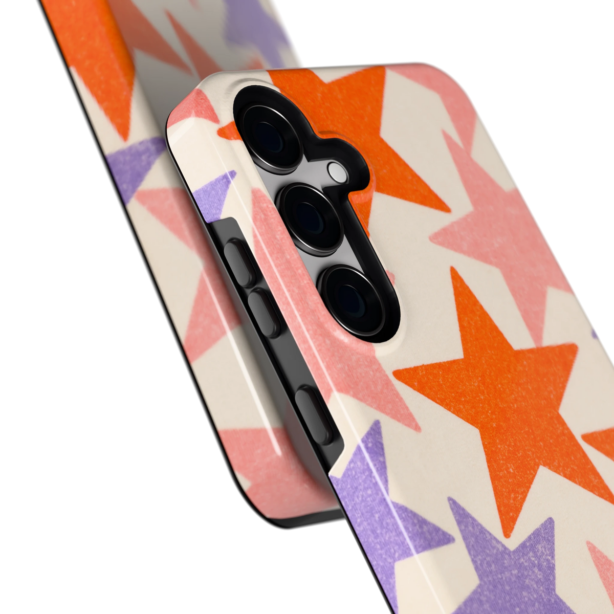 Grote sterren hoesje voor Galaxy S24+, close-up