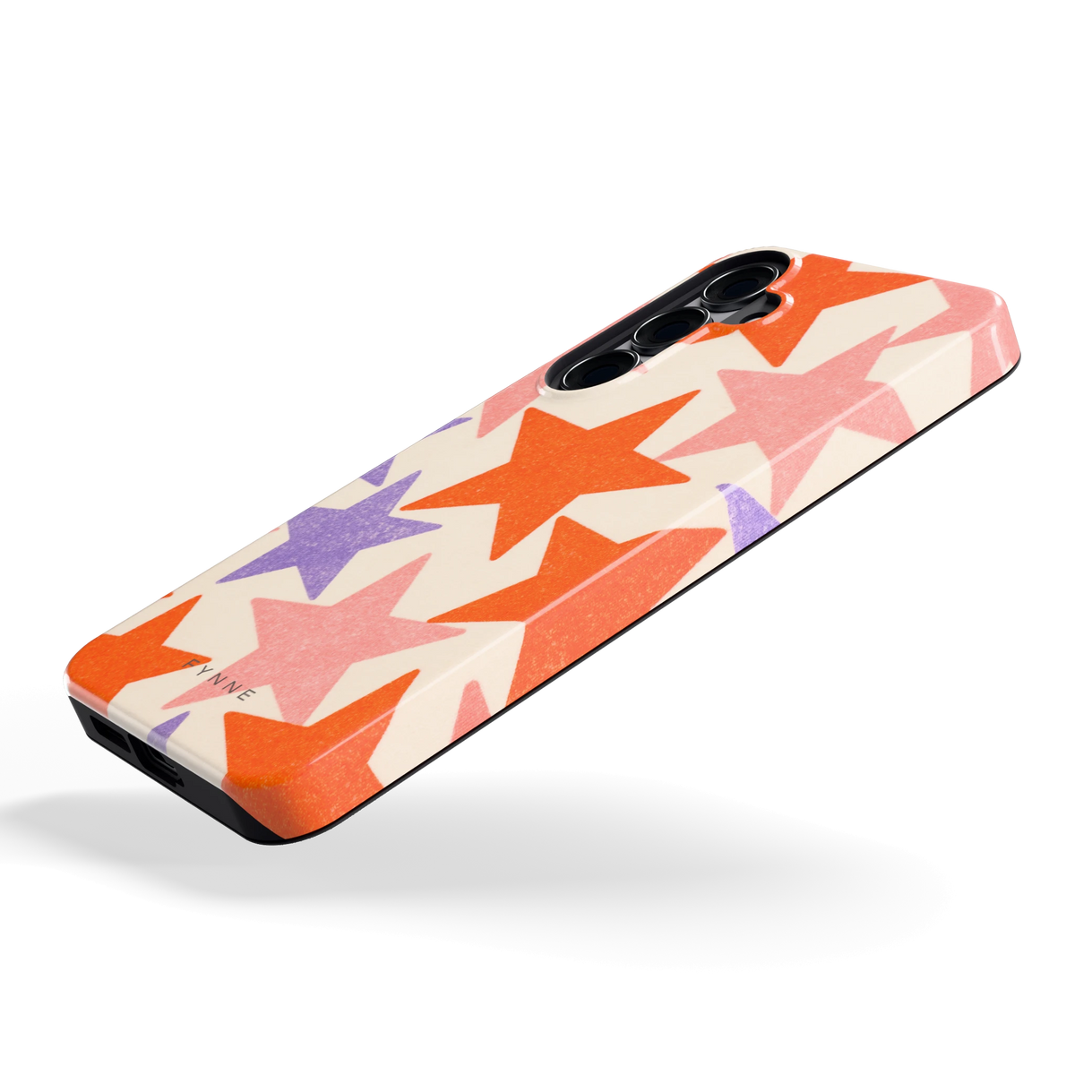 Grote sterren hoesje voor Galaxy S25+, schuin