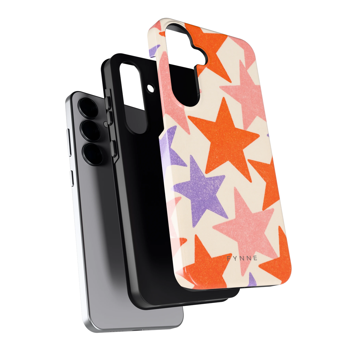 Grote sterren hoesje voor Galaxy S25+, los van de telefoon