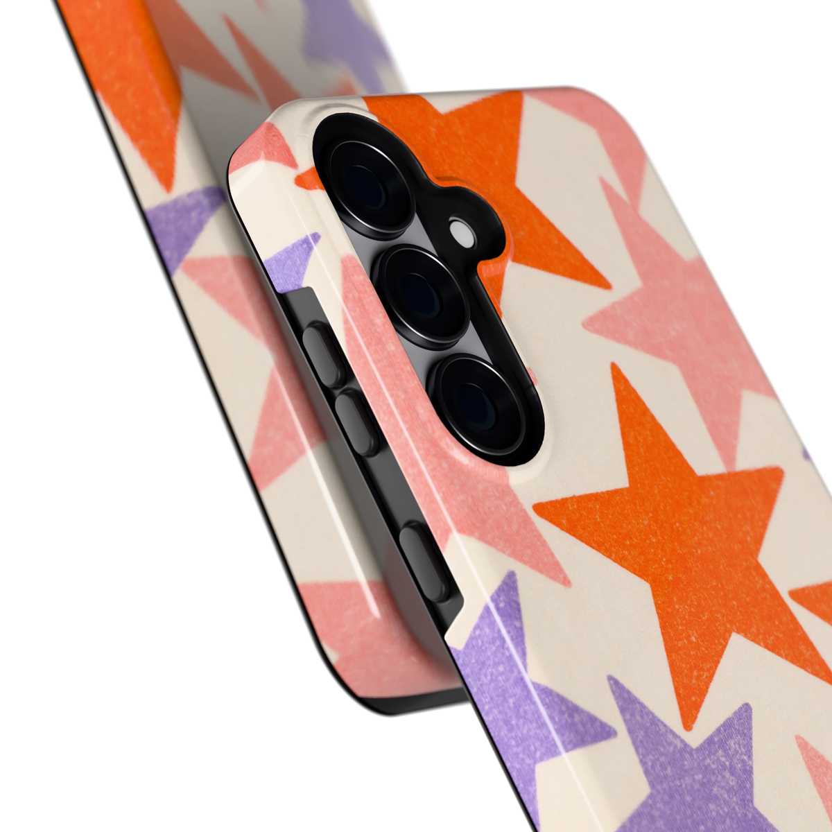 Grote sterren hoesje voor Galaxy S25+, close-up