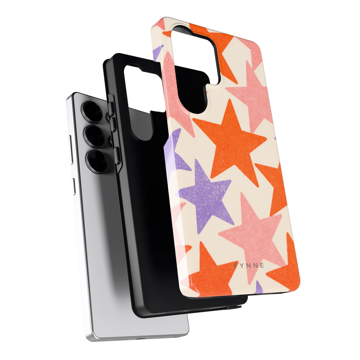 Grote sterren hoesje voor Galaxy S25 Ultra, los van de telefoon