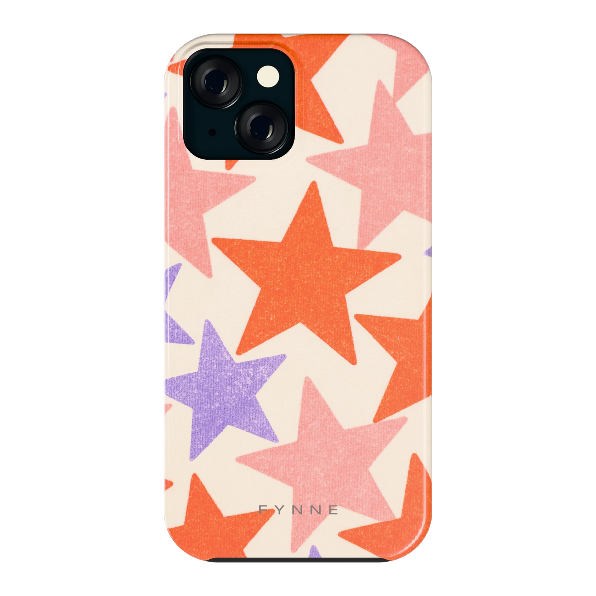 Grote sterren hoesje voor iPhone 15, achterkant