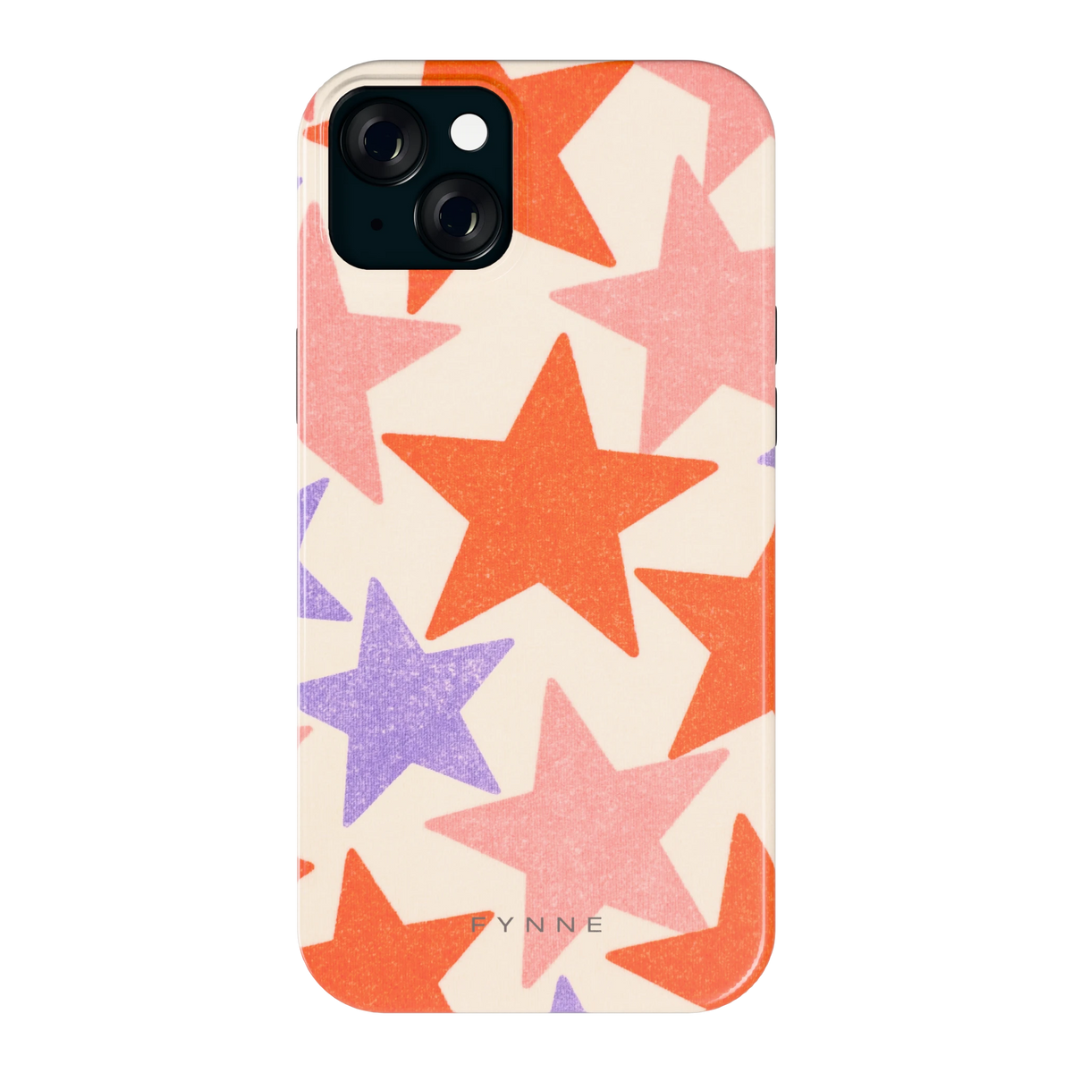 Grote sterren hoesje voor iPhone 15 Plus, achterkant