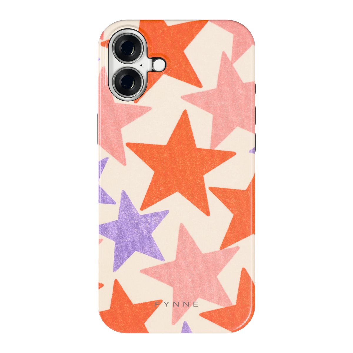 Grote sterren hoesje voor iPhone 16 Plus, achterkant