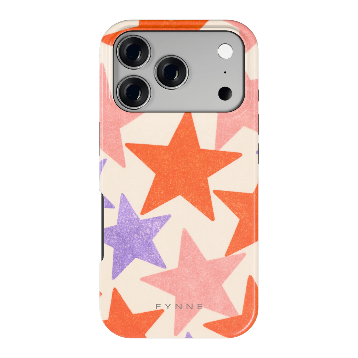 Grote sterren hoesje voor iPhone 17 Pro, achterkant