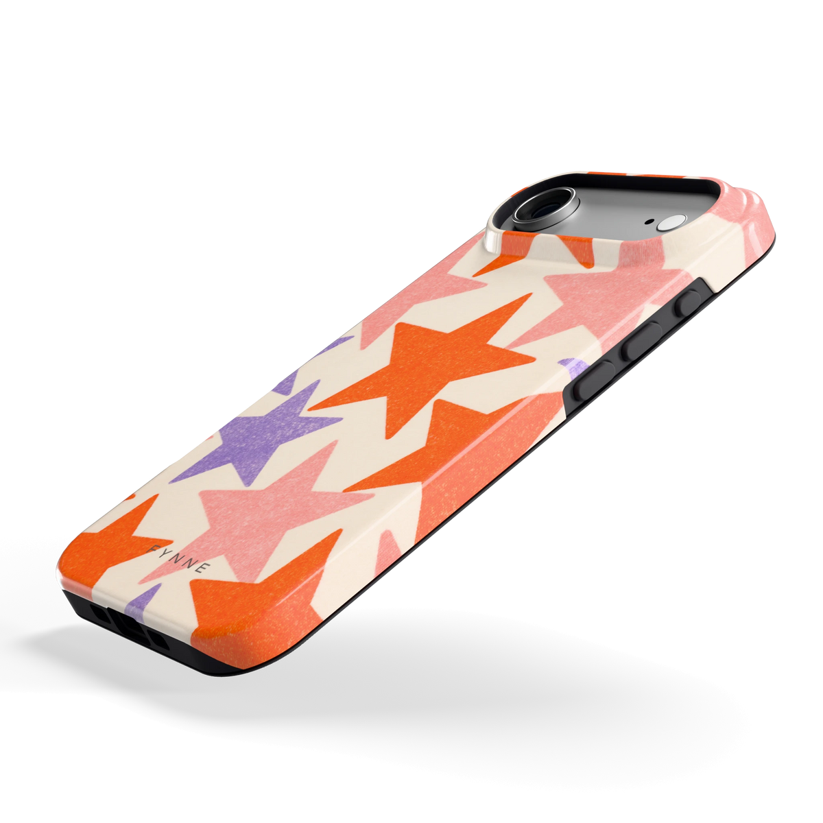 Grote sterren hoesje voor iPhone Air, schuin