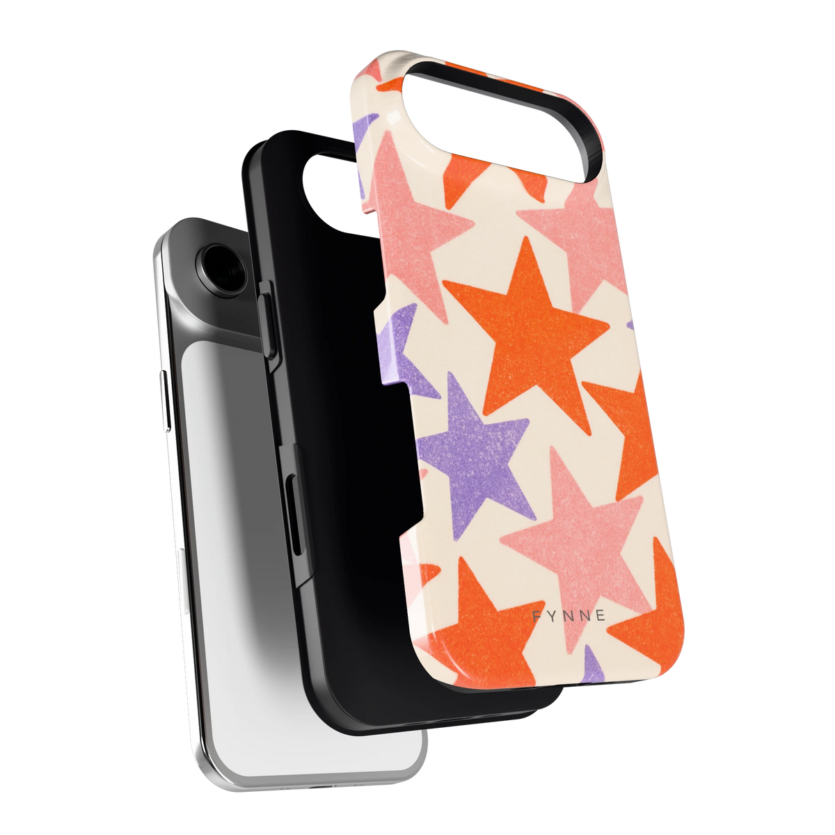 Grote sterren hoesje voor iPhone Air, los van de telefoon