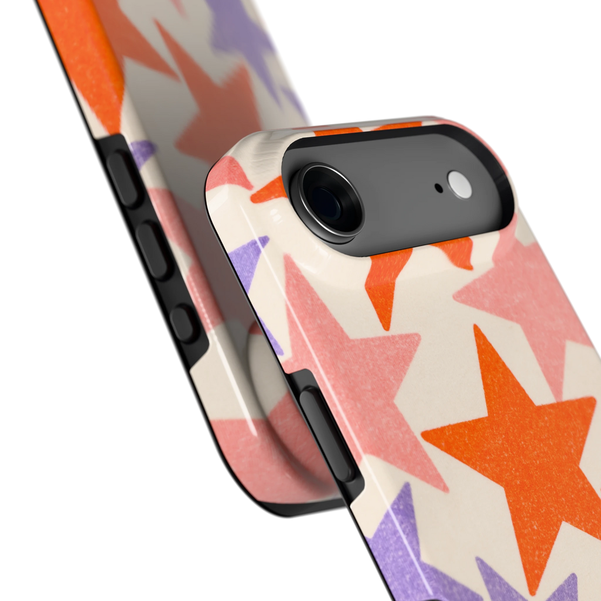 Grote sterren hoesje voor iPhone Air, close-up
