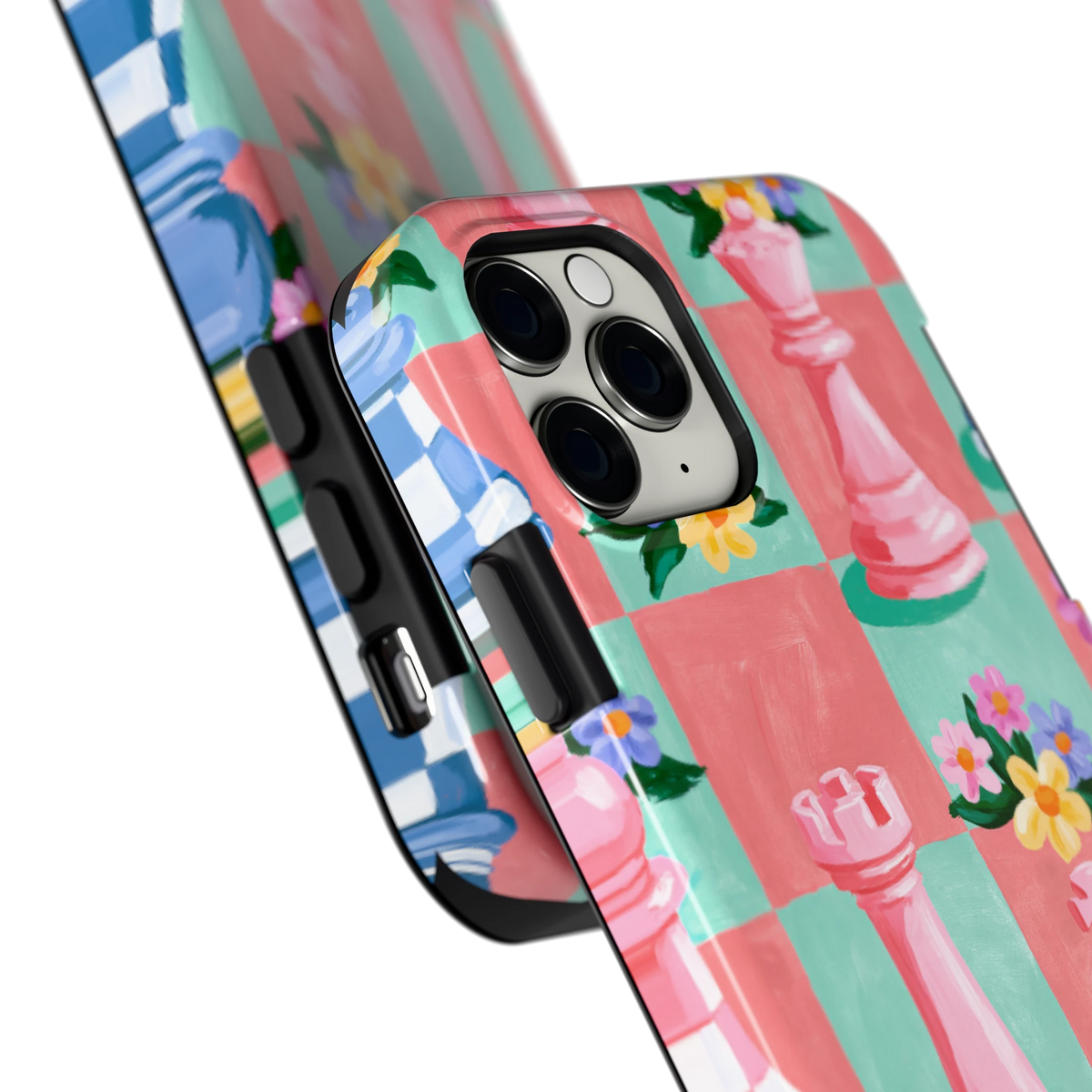 Bloeiend Schaakbord hoesje voor iPhone 11 Pro, close-up
