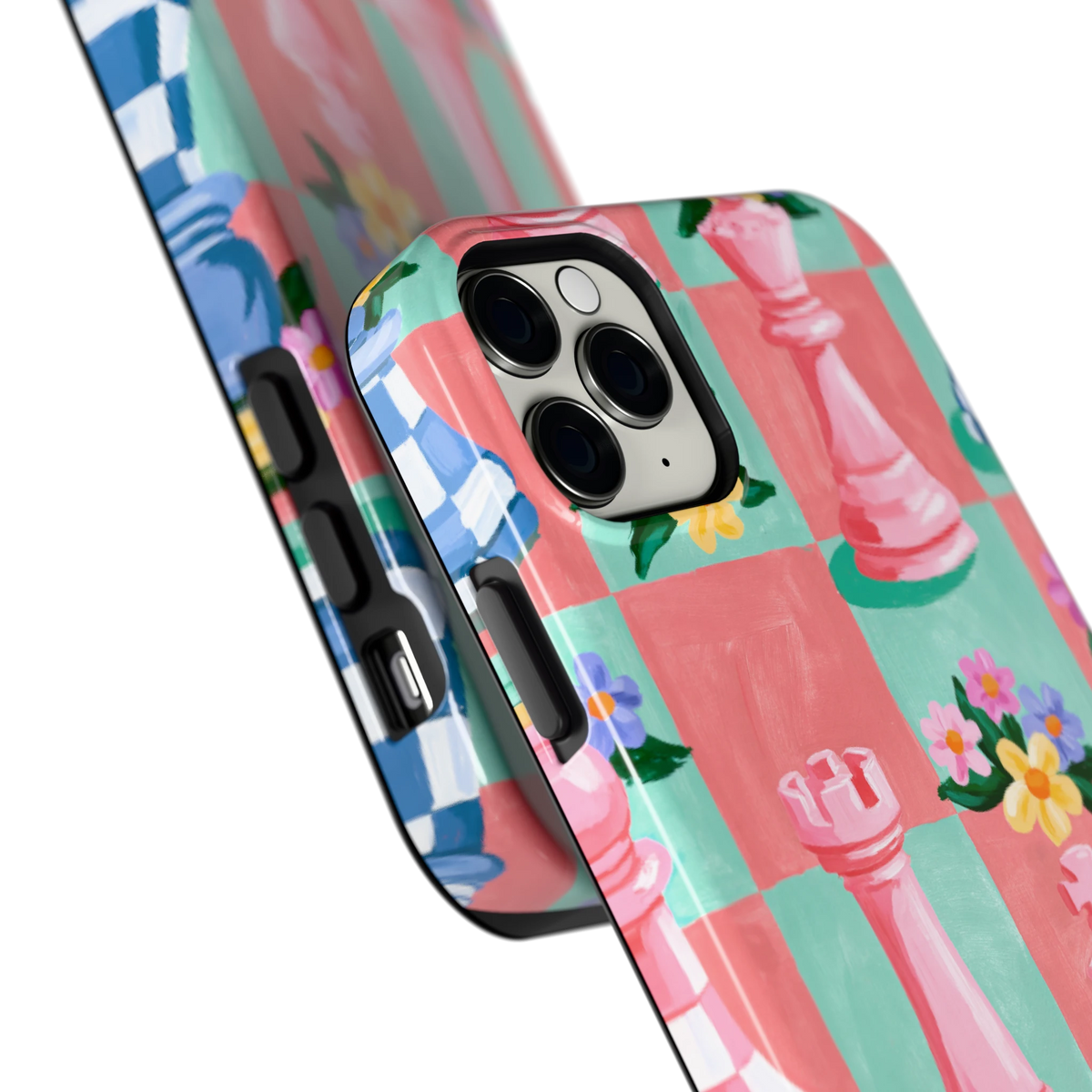 Bloeiend Schaakbord hoesje voor iPhone 11 Pro Max, close-up