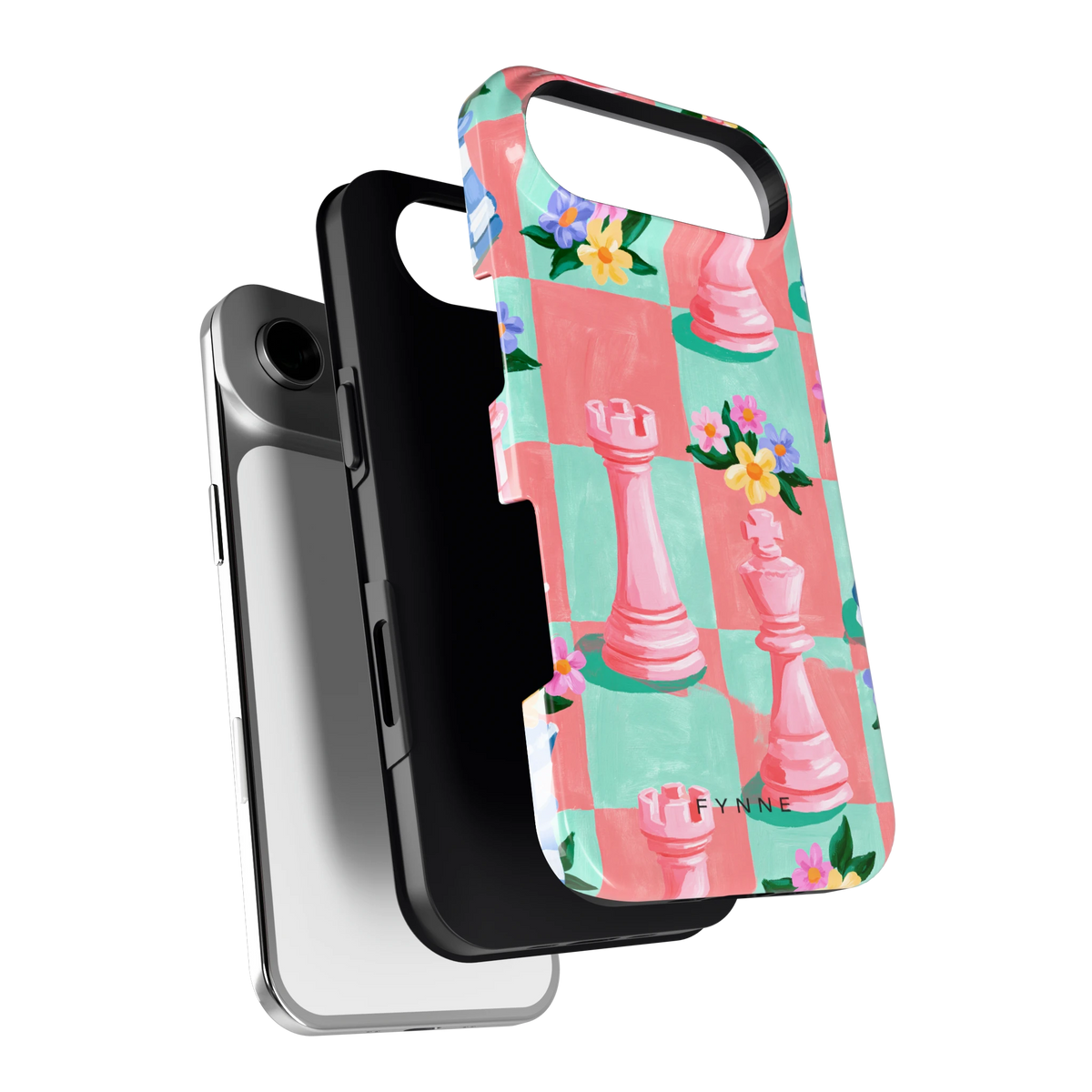 Bloeiend Schaakbord hoesje voor iPhone Air, los van de telefoon