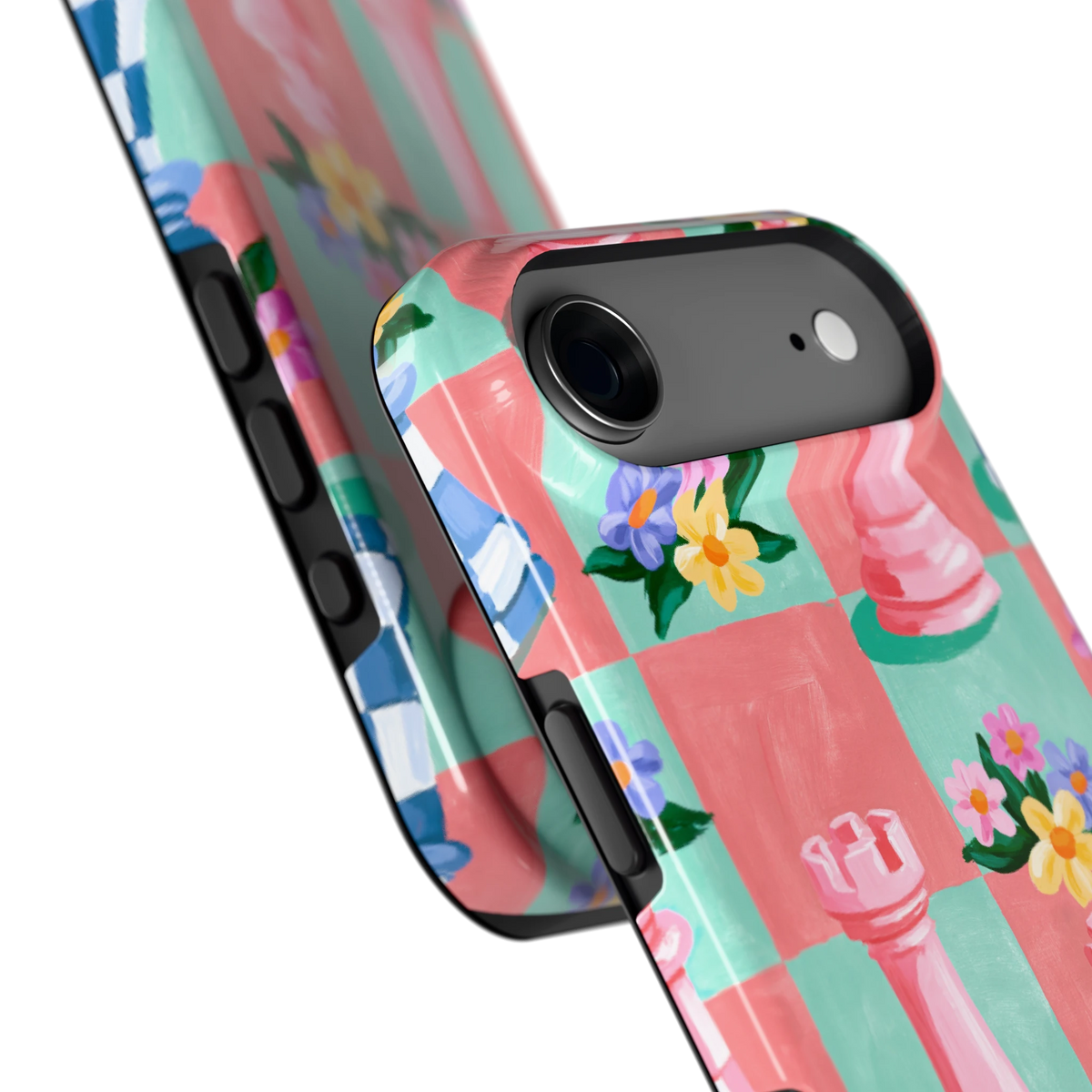 Bloeiend Schaakbord hoesje voor iPhone Air, close-up