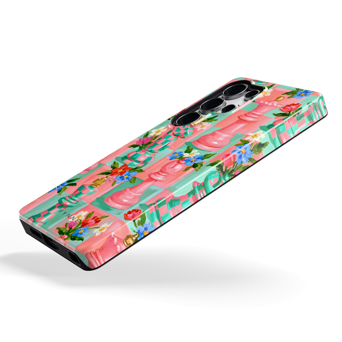 Bloeiend Schaakspel hoesje voor Galaxy S25 Ultra, schuin