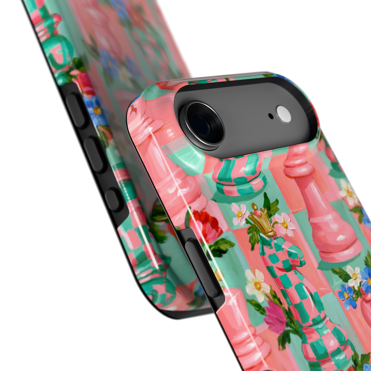 Bloeiend Schaakspel hoesje voor iPhone Air, close-up