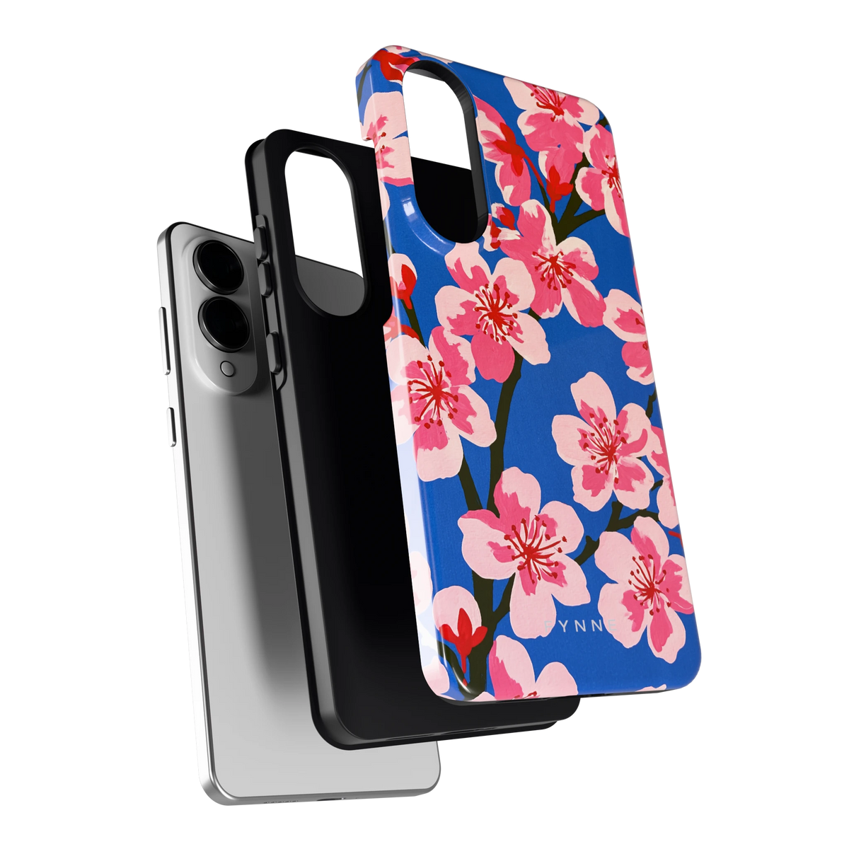 Blauwe Bloesem hoesje voor Galaxy S25 Edge, los van de telefoon