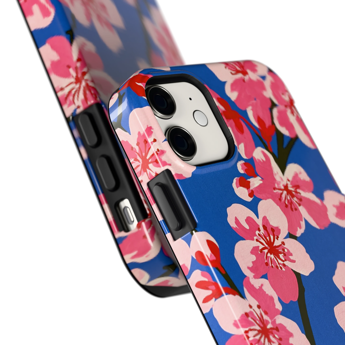 Blauwe Bloesem hoesje voor iPhone 11, close-up
