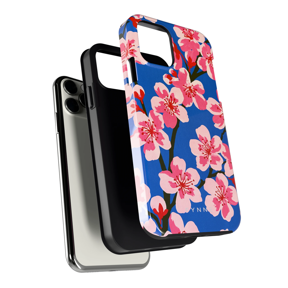 Blauwe Bloesem hoesje voor iPhone 11 Pro, los van de telefoon
