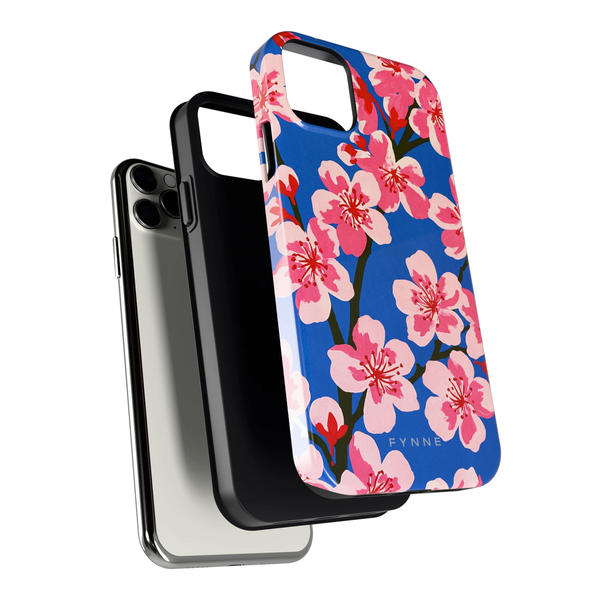 Blauwe Bloesem hoesje voor iPhone 11 Pro Max, los van de telefoon