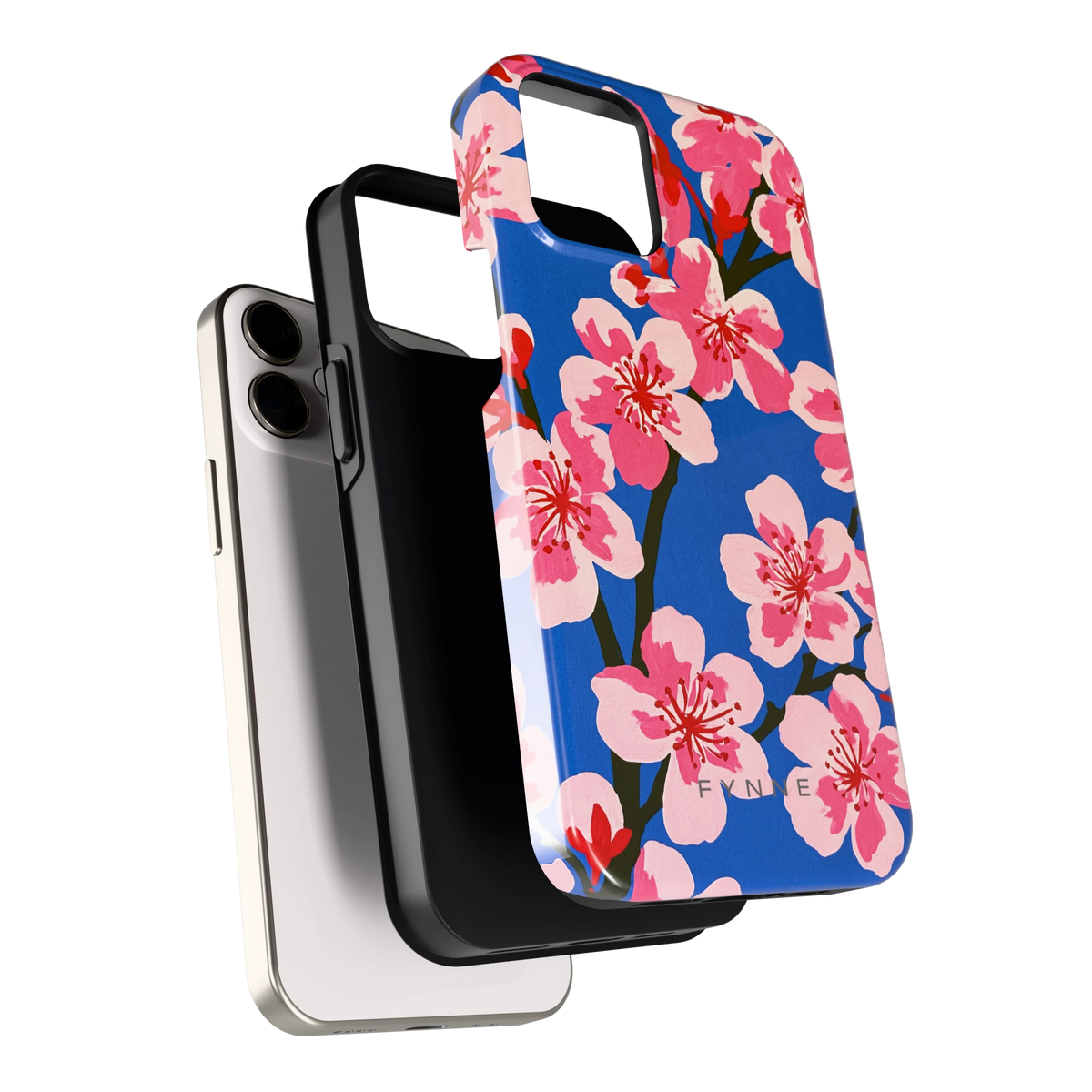 Blauwe Bloesem hoesje voor iPhone 12 mini, los van de telefoon