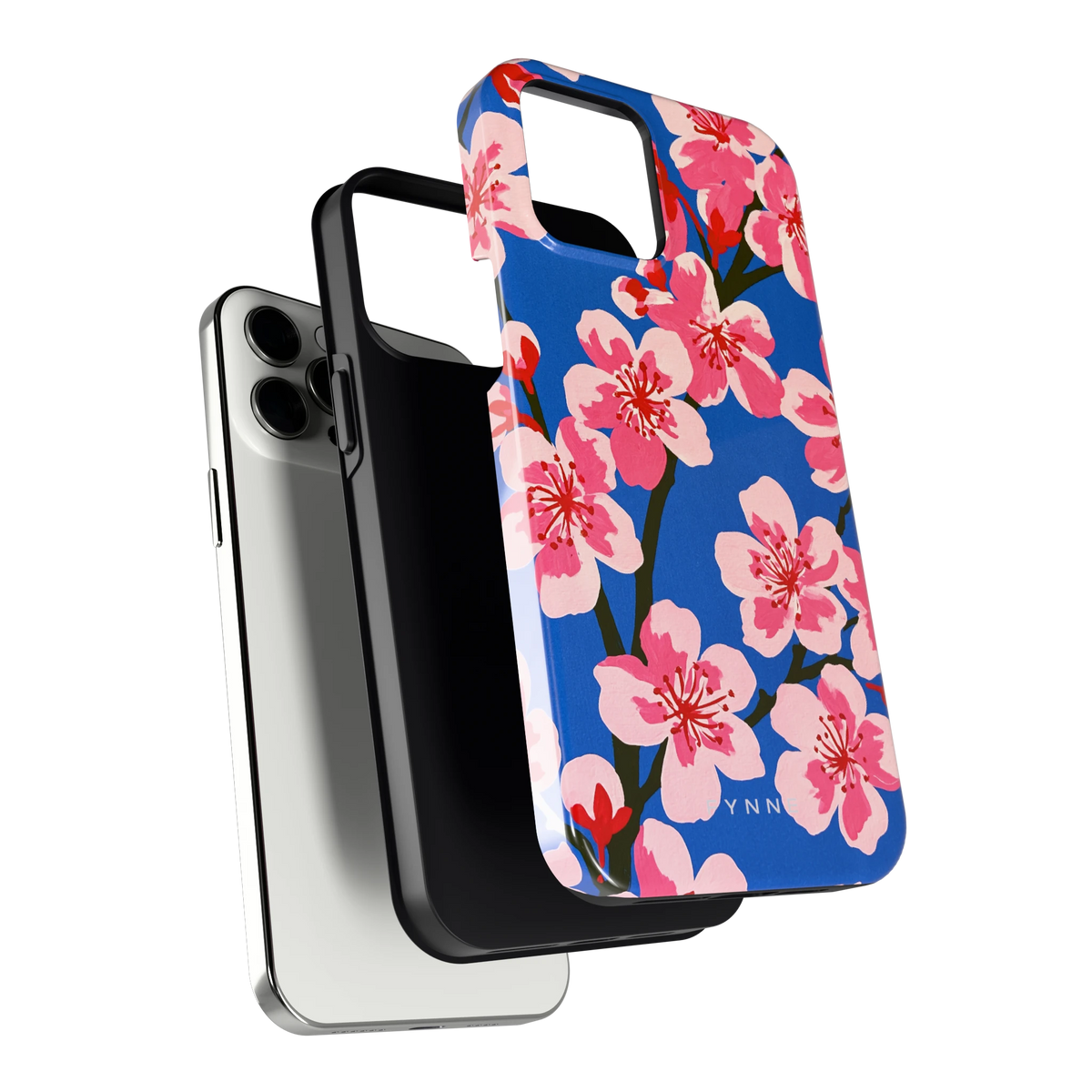 Blauwe Bloesem hoesje voor iPhone 12 Pro Max, los van de telefoon