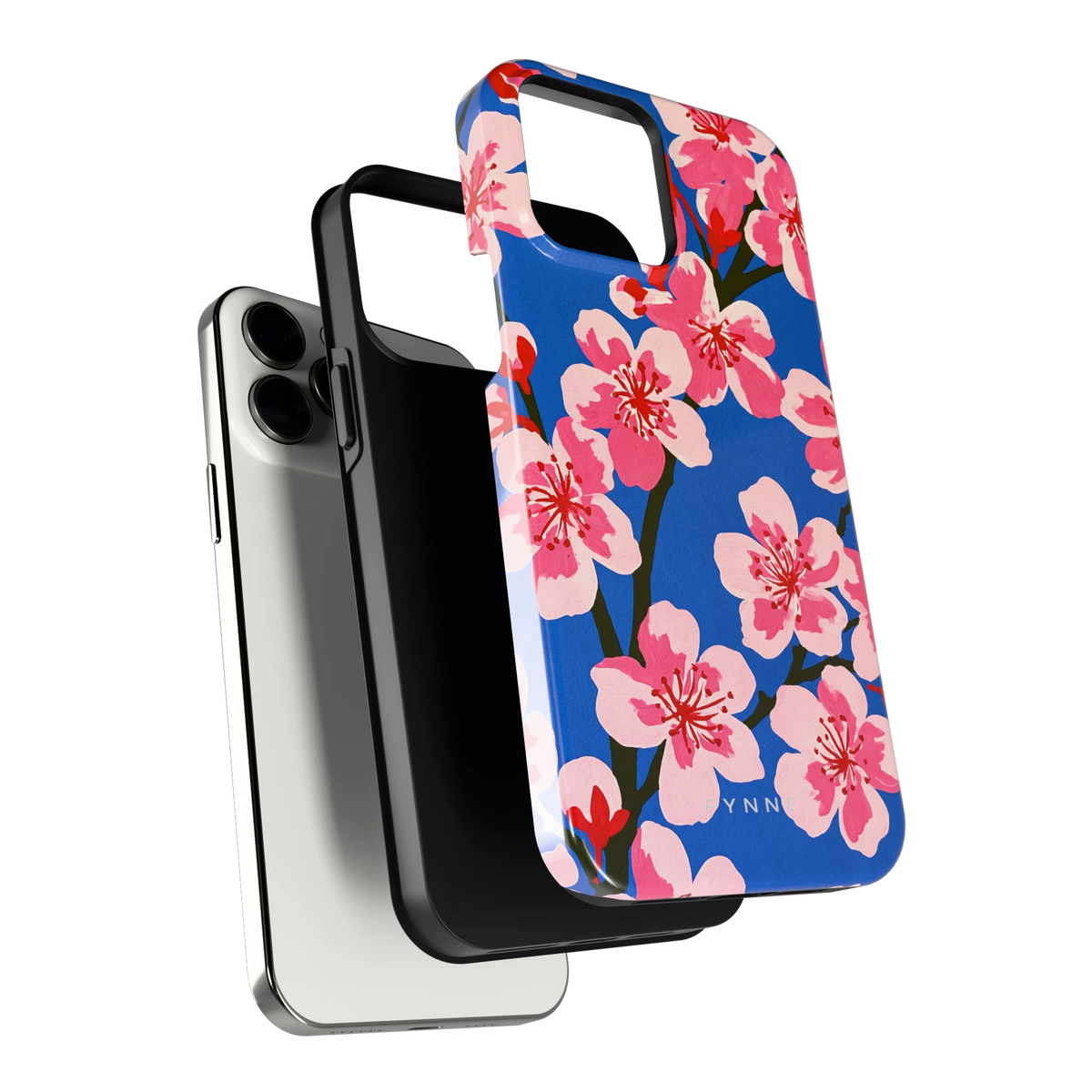 Blauwe Bloesem hoesje voor iPhone 13 Pro Max, los van de telefoon