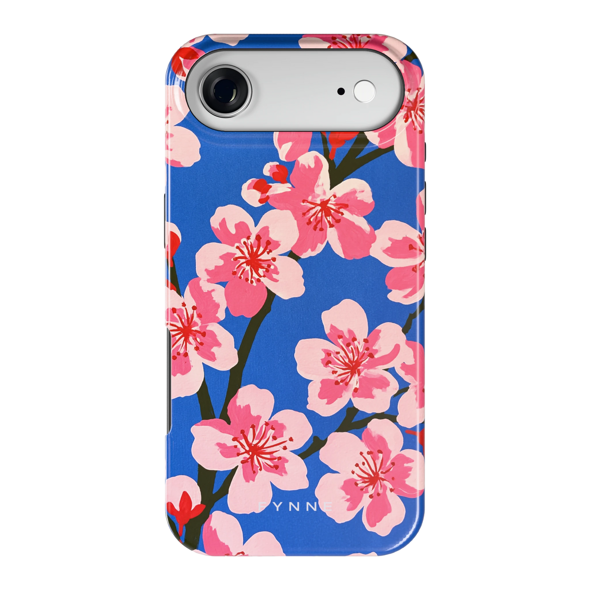 Blauwe Bloesem hoesje voor iPhone Air, achterkant