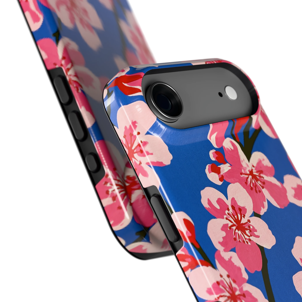 Blauwe Bloesem hoesje voor iPhone Air, close-up