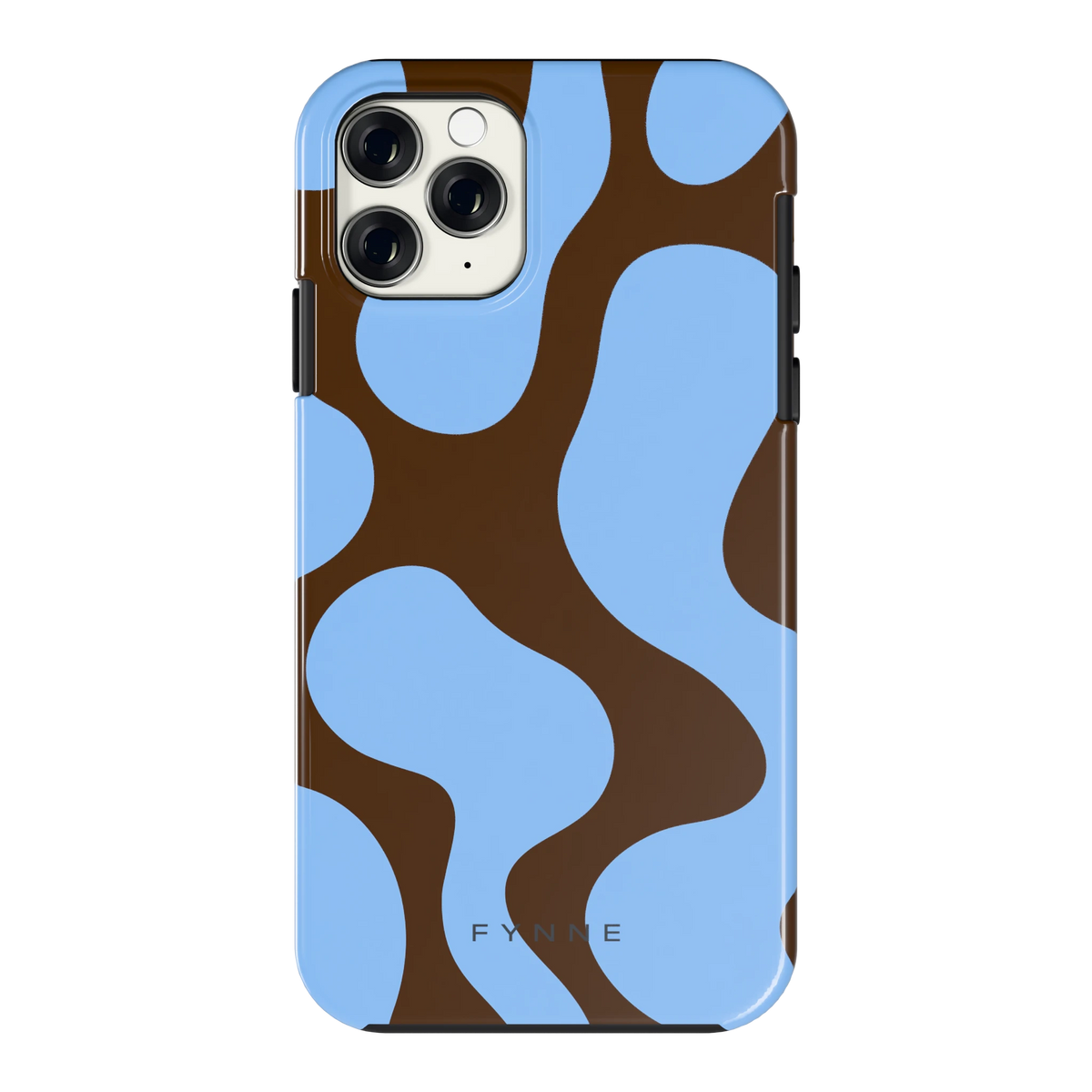 Blauwe Bruine Vlekken hoesje voor iPhone 11 Pro, achterkant