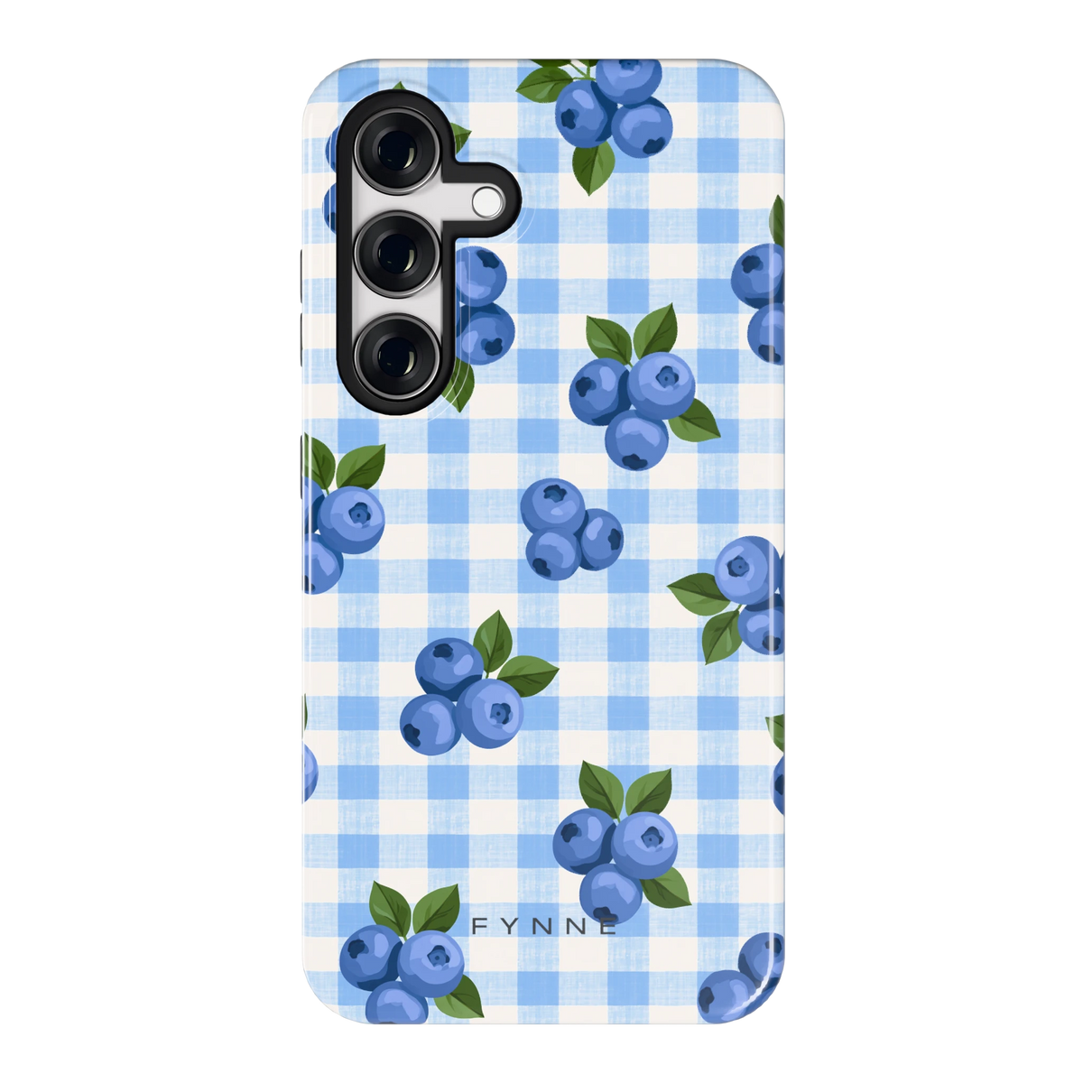 Blauwe Bessen Ruit hoesje voor Galaxy S24, achterkant