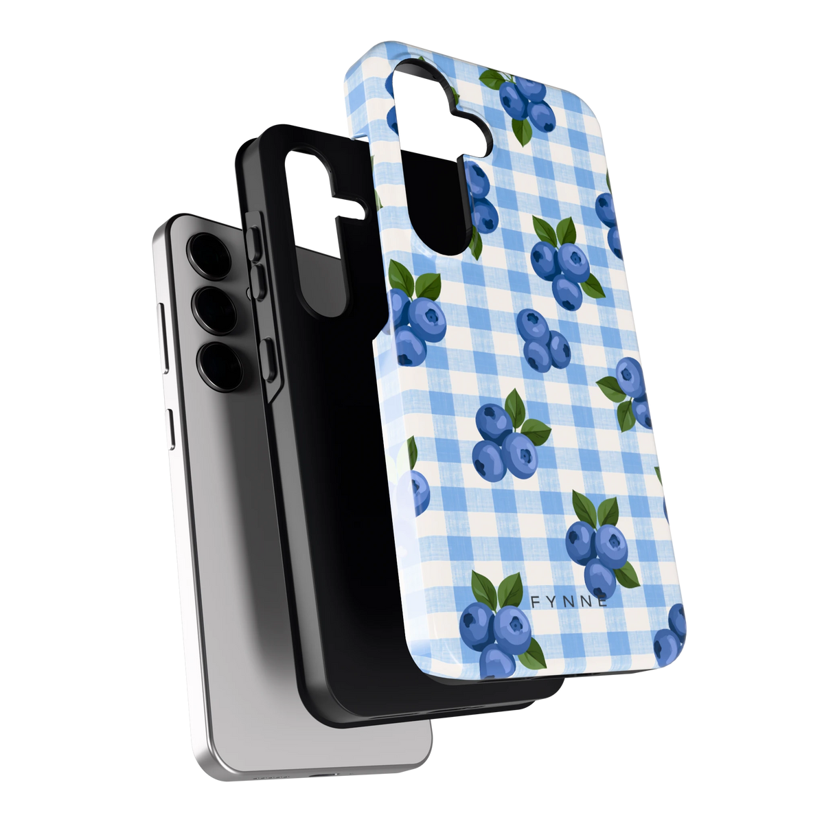 Blauwe Bessen Ruit hoesje voor Galaxy S24, los van de telefoon