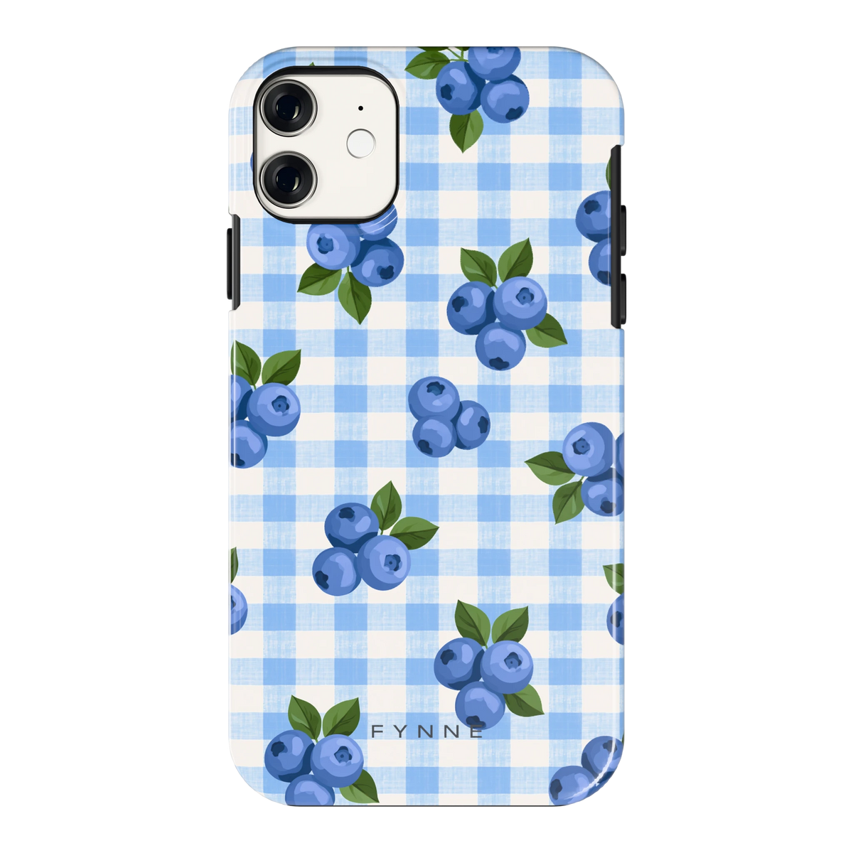 Blauwe Bessen Ruit hoesje voor iPhone 11, achterkant