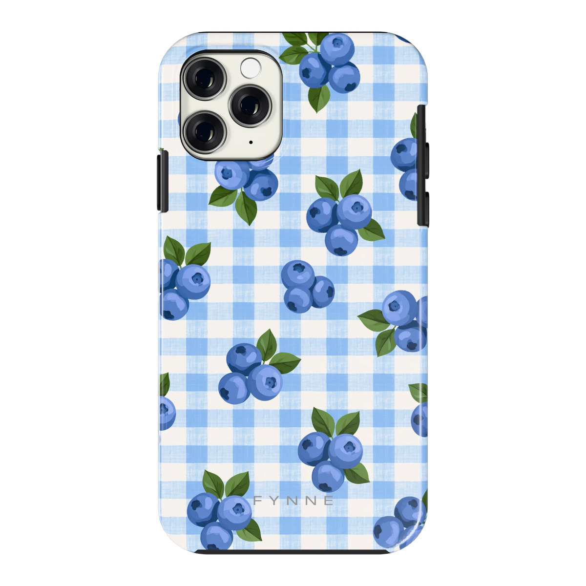 Blauwe Bessen Ruit hoesje voor iPhone 11 Pro, achterkant