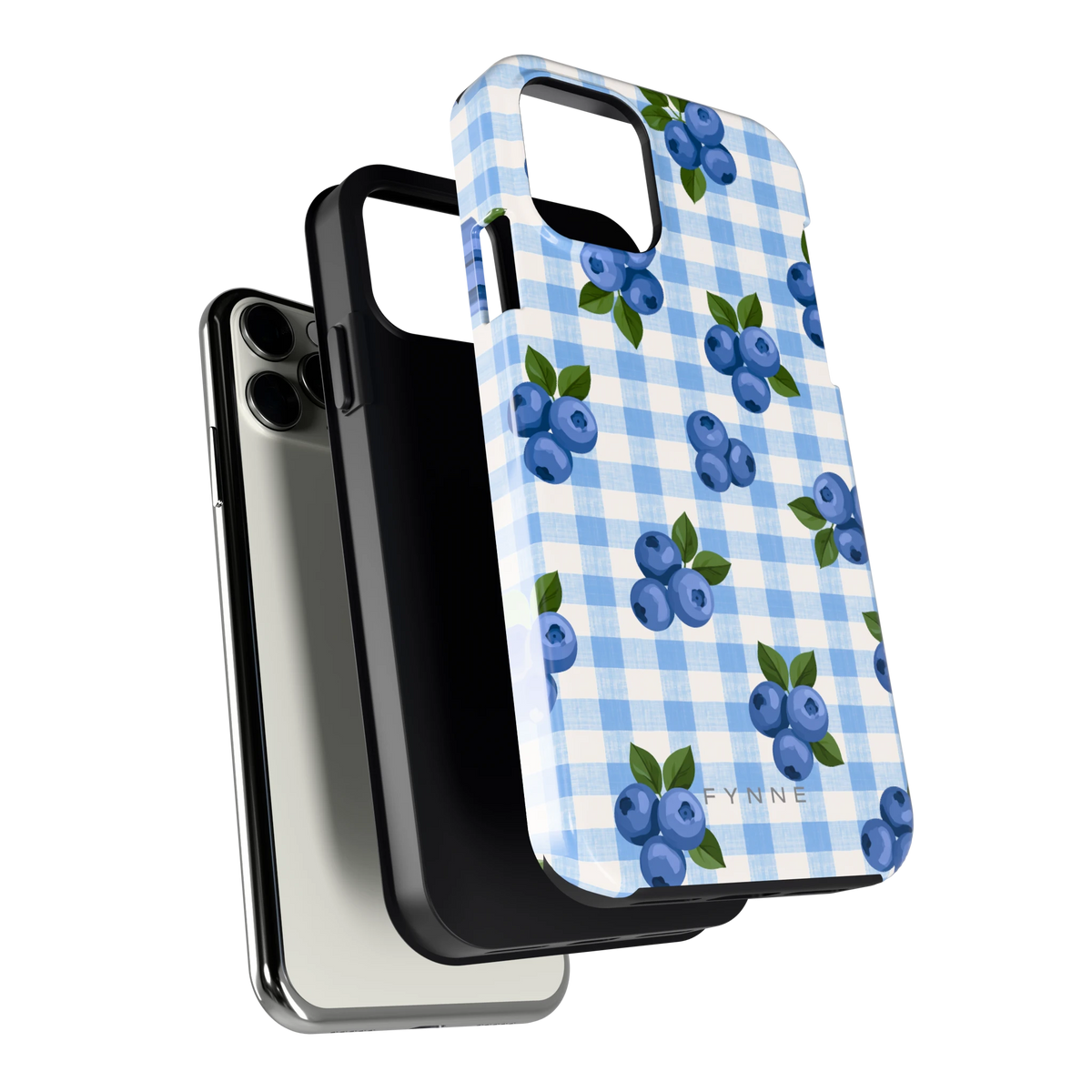 Blauwe Bessen Ruit hoesje voor iPhone 11 Pro, los van de telefoon