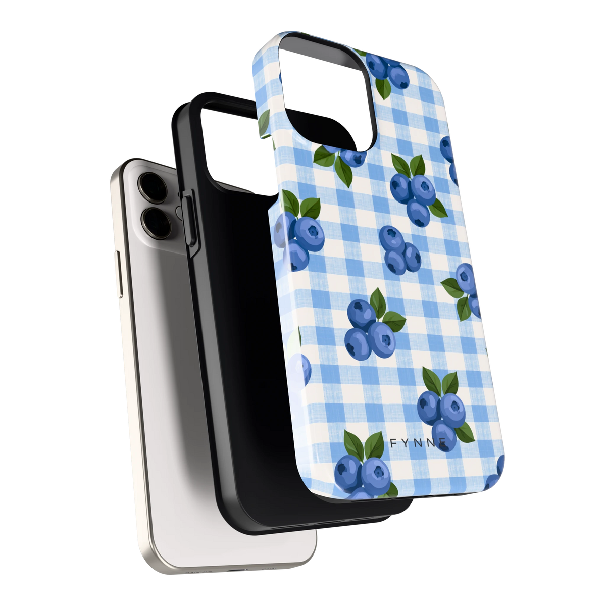 Blauwe Bessen Ruit hoesje voor iPhone 12, los van de telefoon