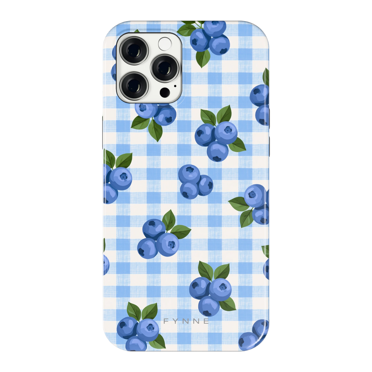 Blauwe Bessen Ruit hoesje voor iPhone 12 Pro Max, achterkant