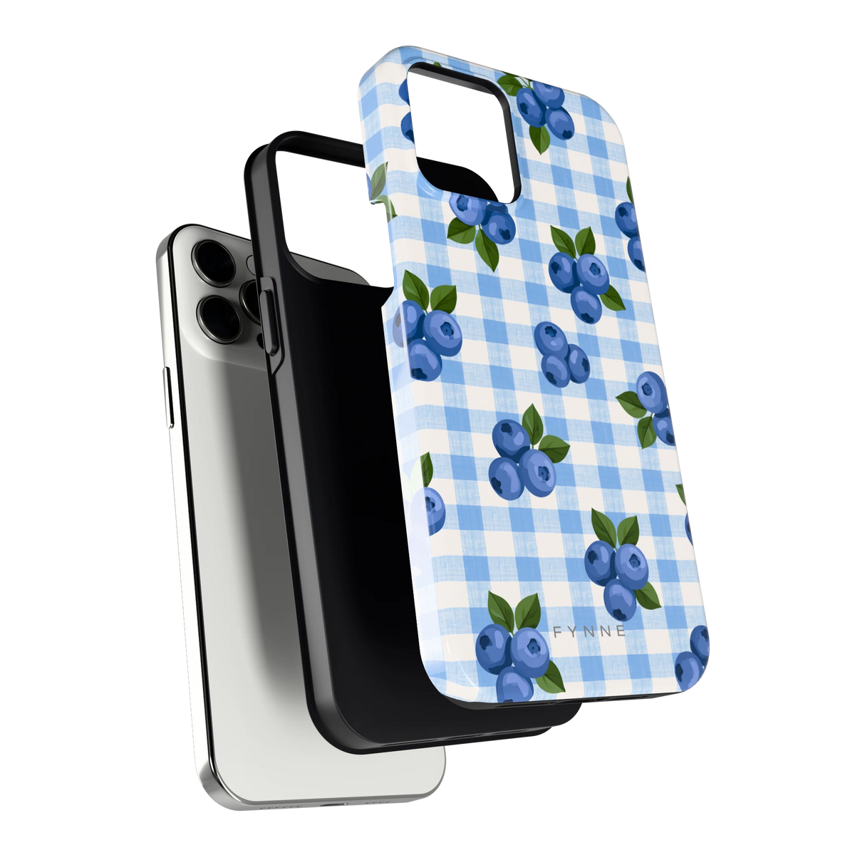Blauwe Bessen Ruit hoesje voor iPhone 12 Pro Max, los van de telefoon
