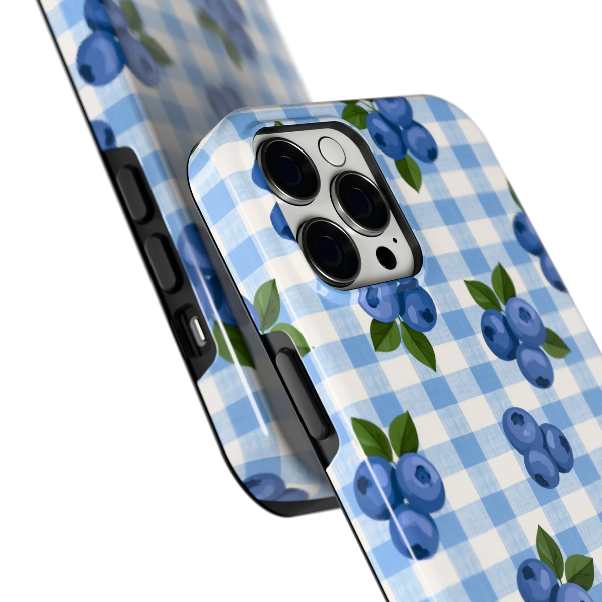Blauwe Bessen Ruit hoesje voor iPhone 12 Pro Max, close-up