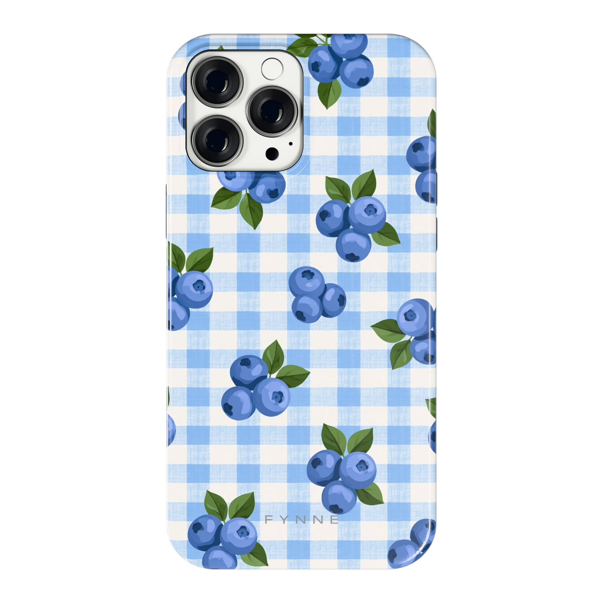 Blauwe Bessen Ruit hoesje voor iPhone 13 Pro Max, achterkant