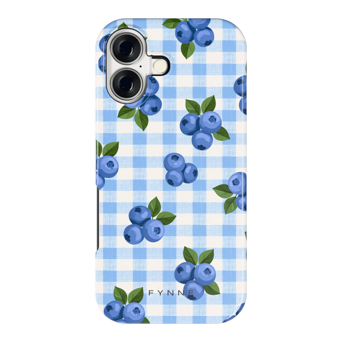 Blauwe Bessen Ruit hoesje voor iPhone 17, achterkant