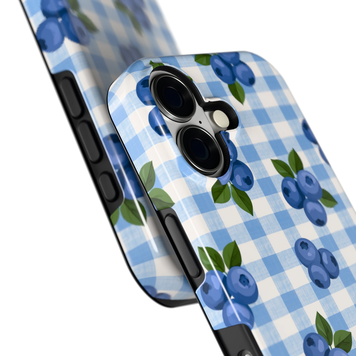 Blauwe Bessen Ruit hoesje voor iPhone 17, close-up