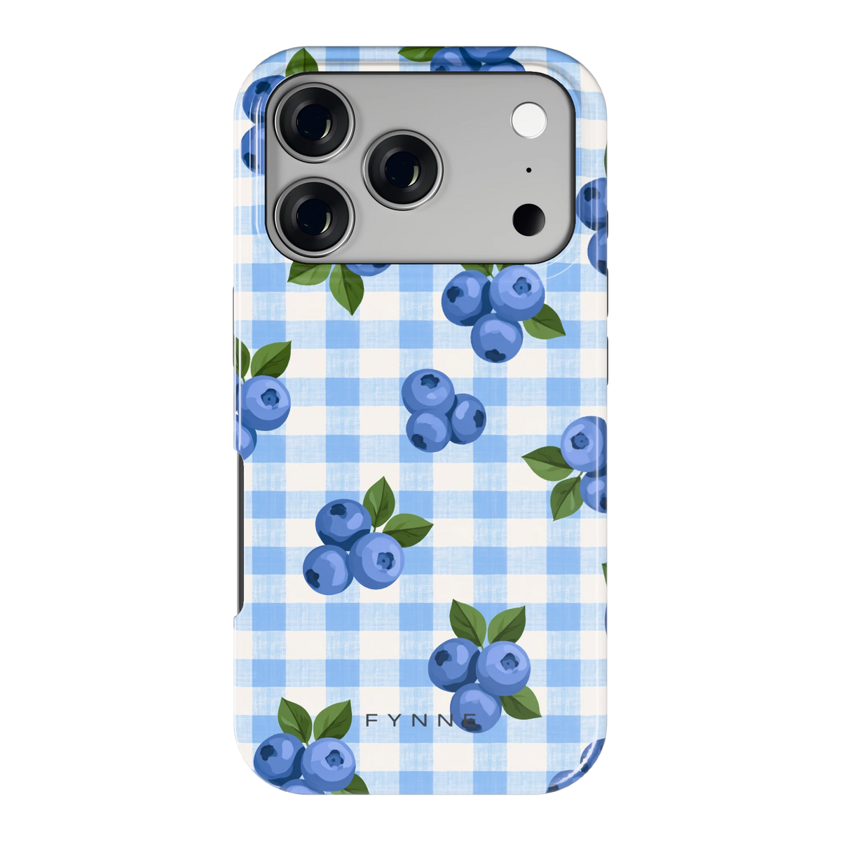 Blauwe Bessen Ruit hoesje voor iPhone 17 Pro, achterkant